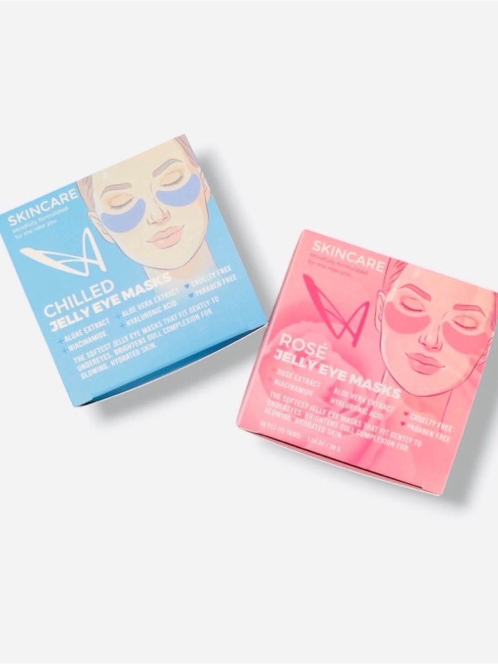 2pc. Jelly Eye Masks-Caffeine and Vitamin C